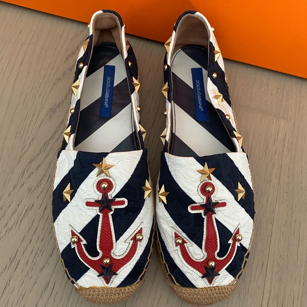 Dolce & Gabbana Espadrilles Loafers Anchor Flats